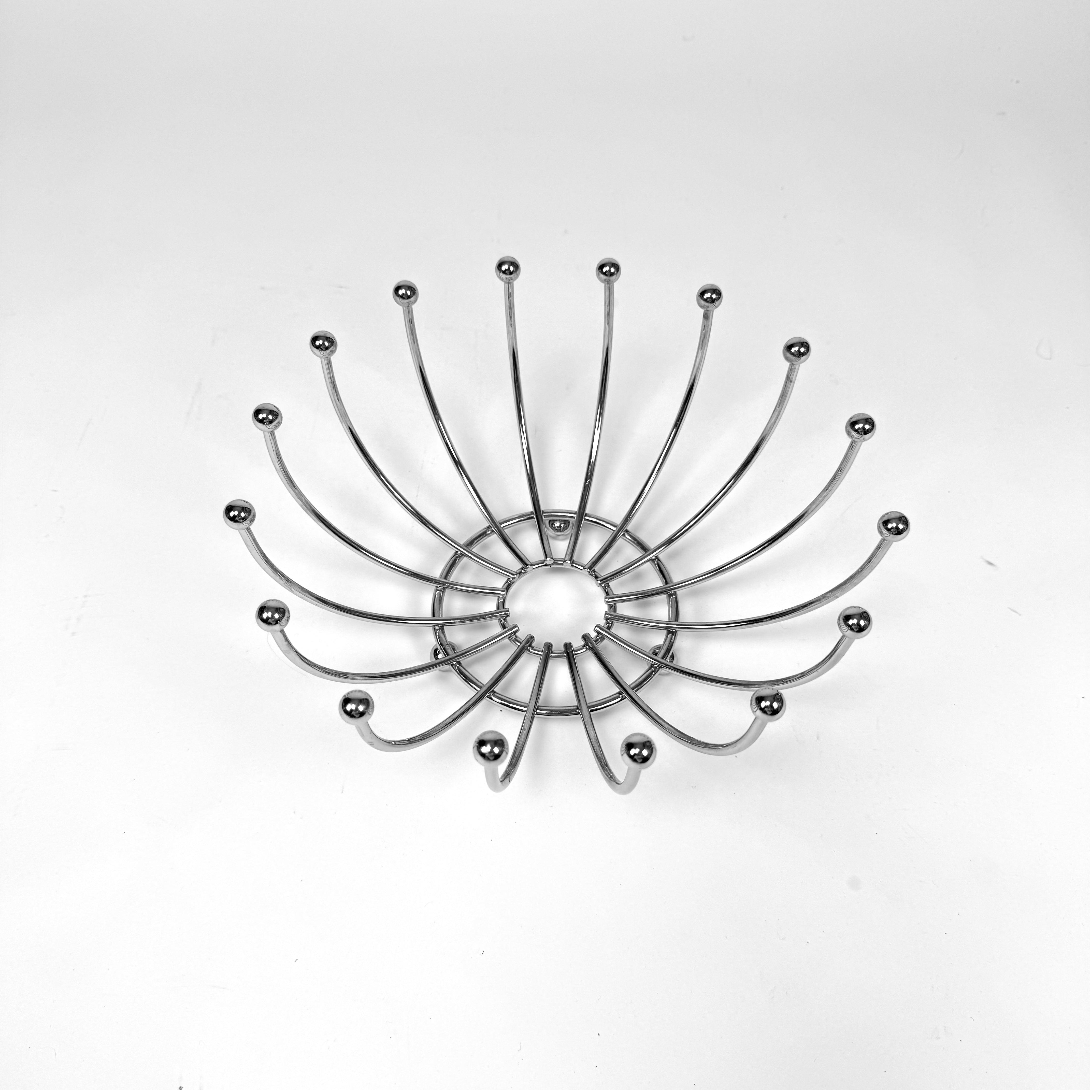 Space Age Chrome Fruit Bowl