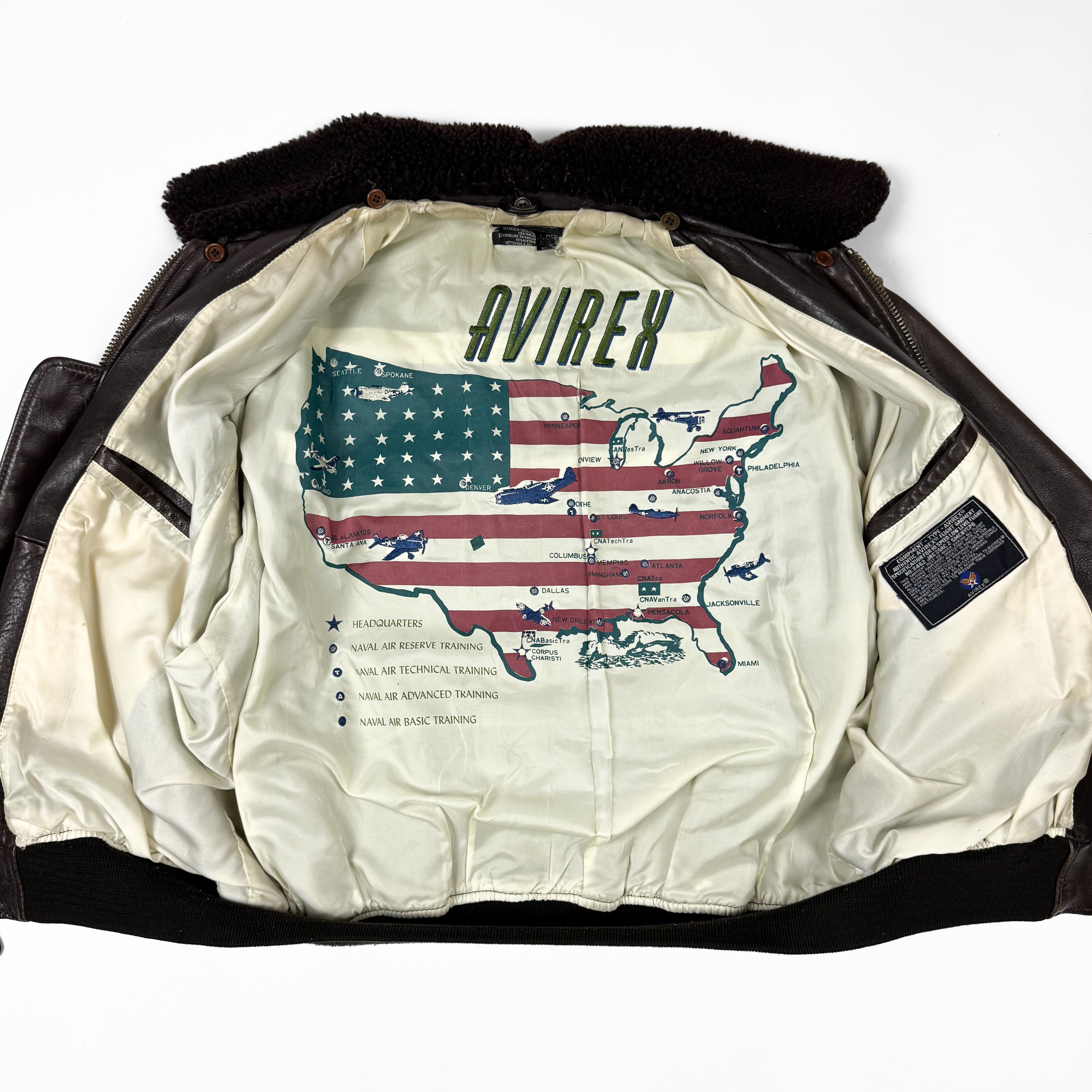 Avirex G-1 7823 Flight Bomber Leather Jacket