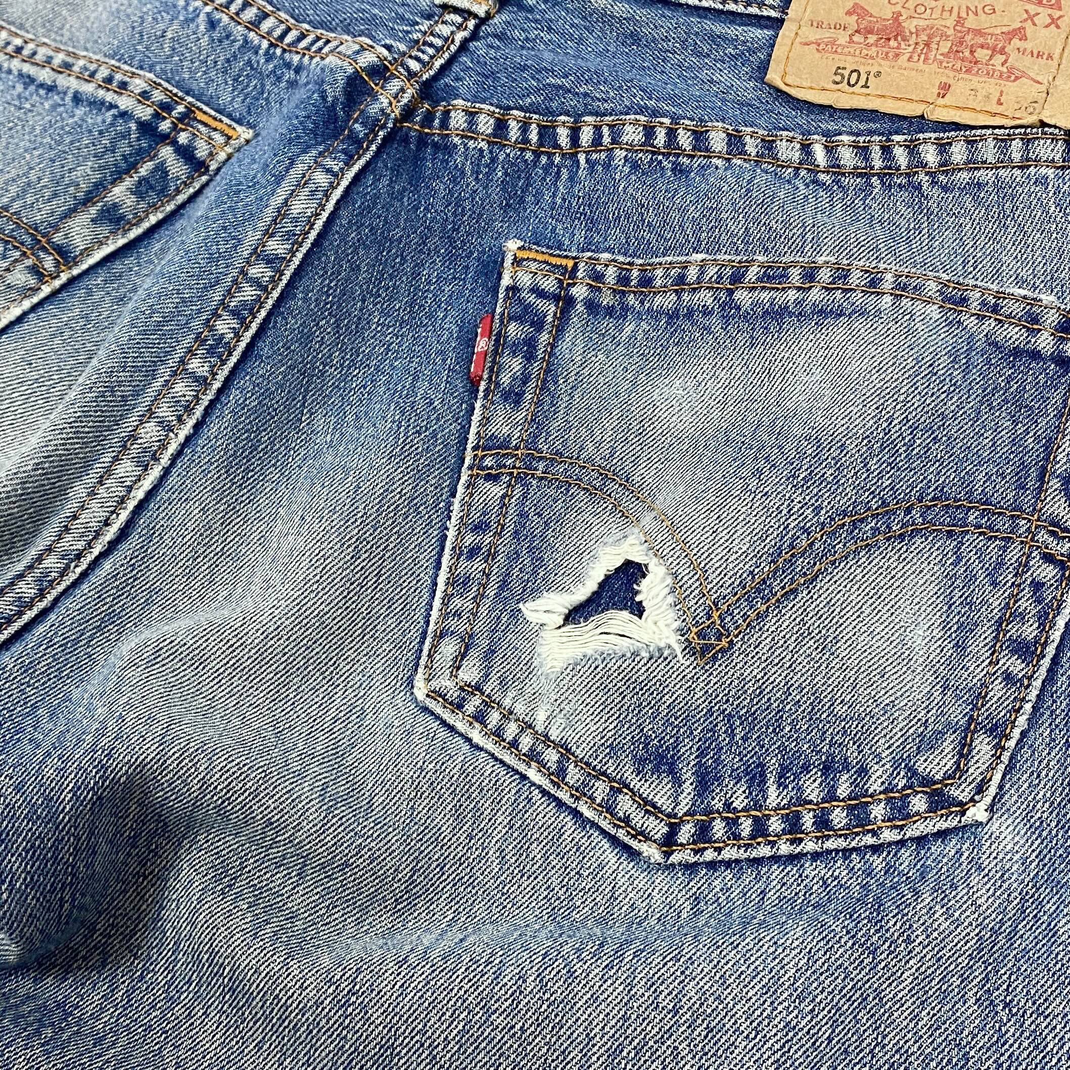 Levi's Ripped Denim Jeans