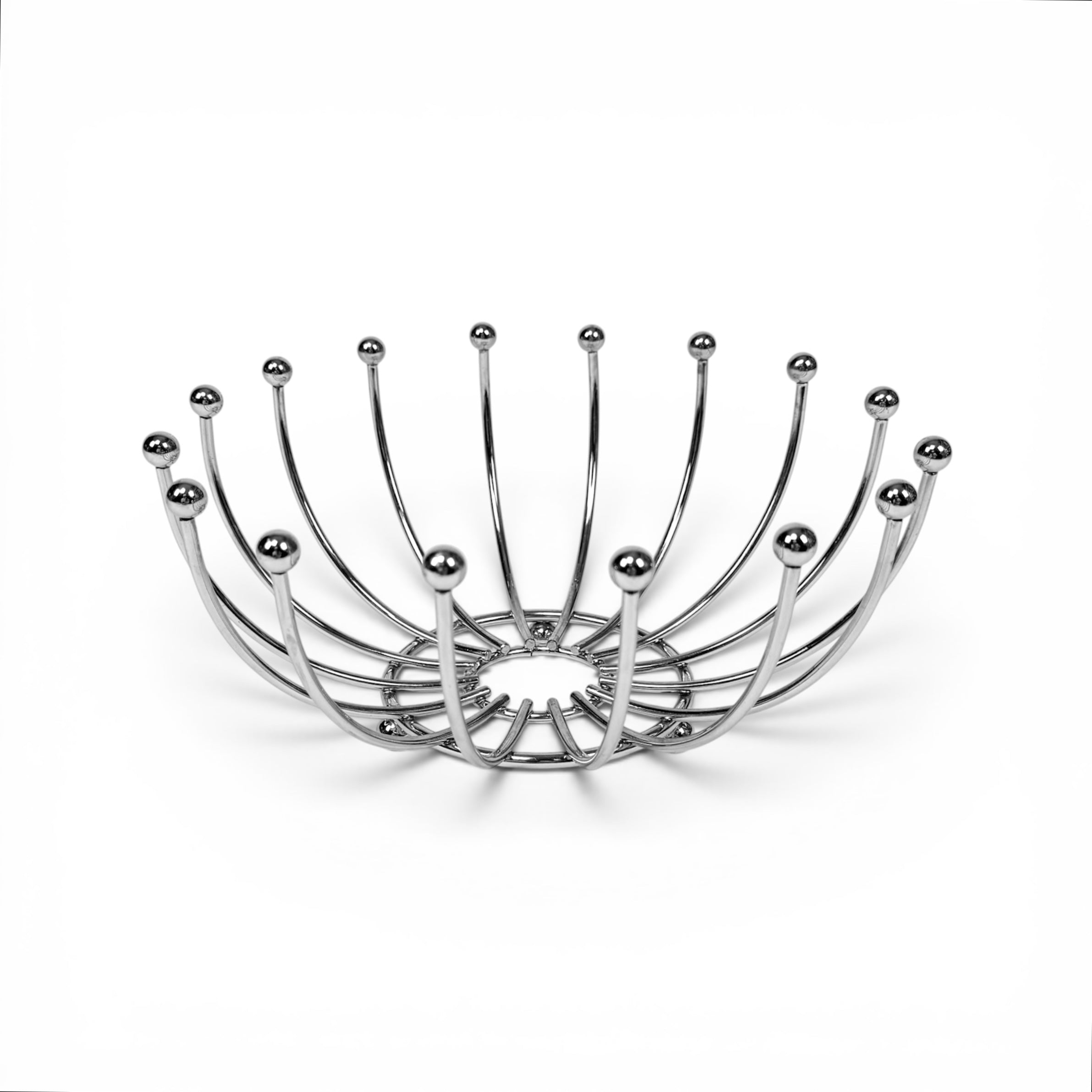 Space Age Chrome Fruit Bowl