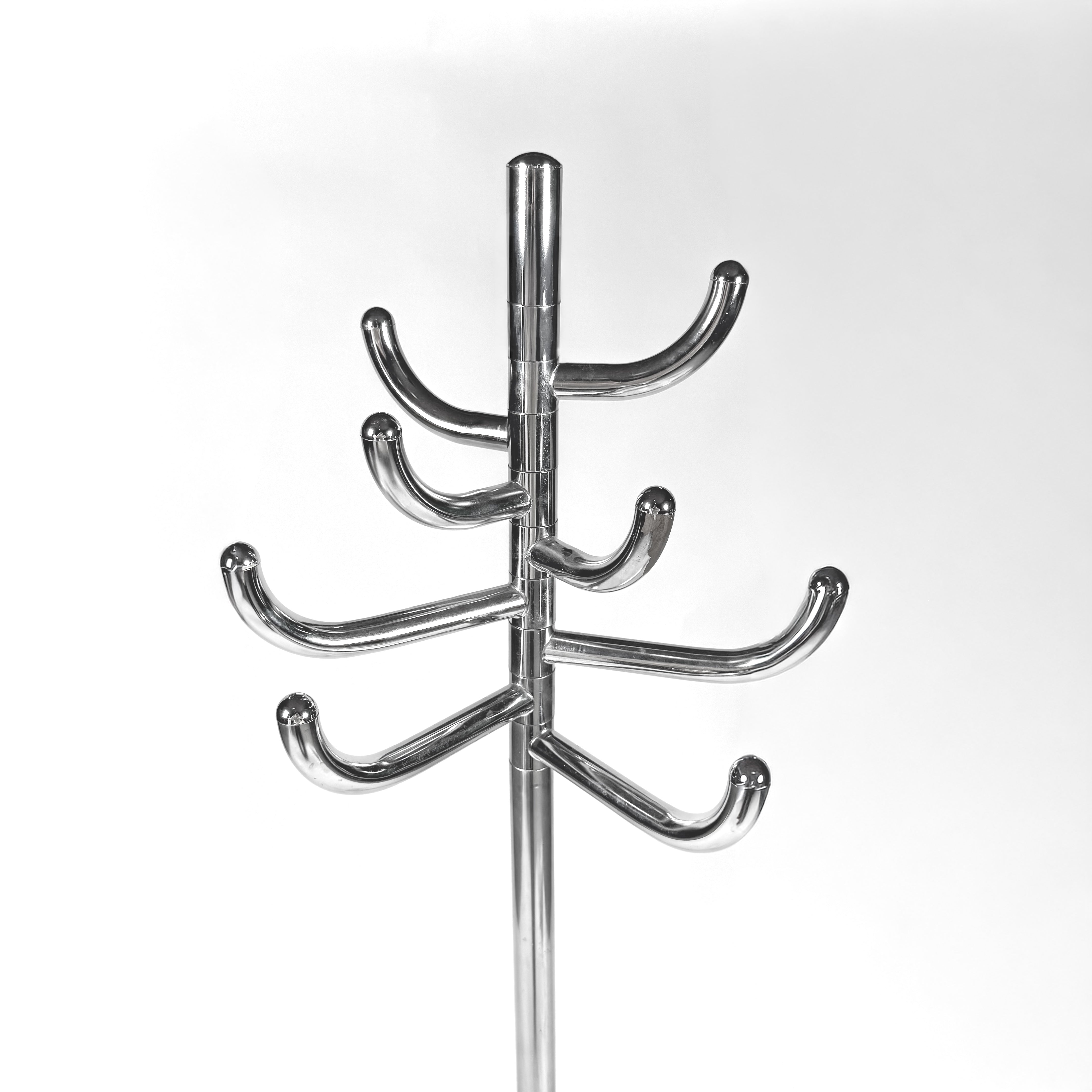 Space Age Chrome Coat Tree
