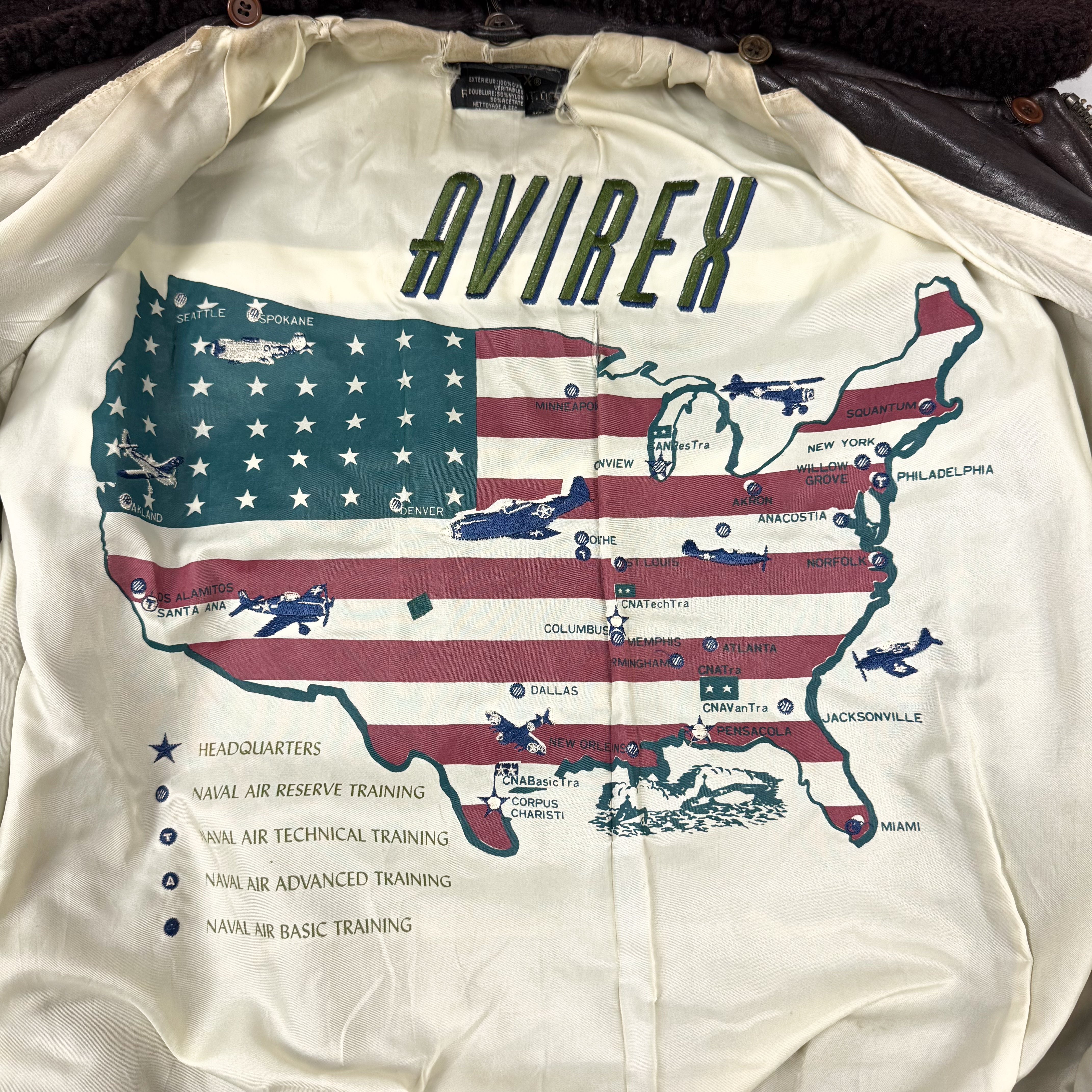 Avirex G-1 7823 Flight Bomber Leather Jacket