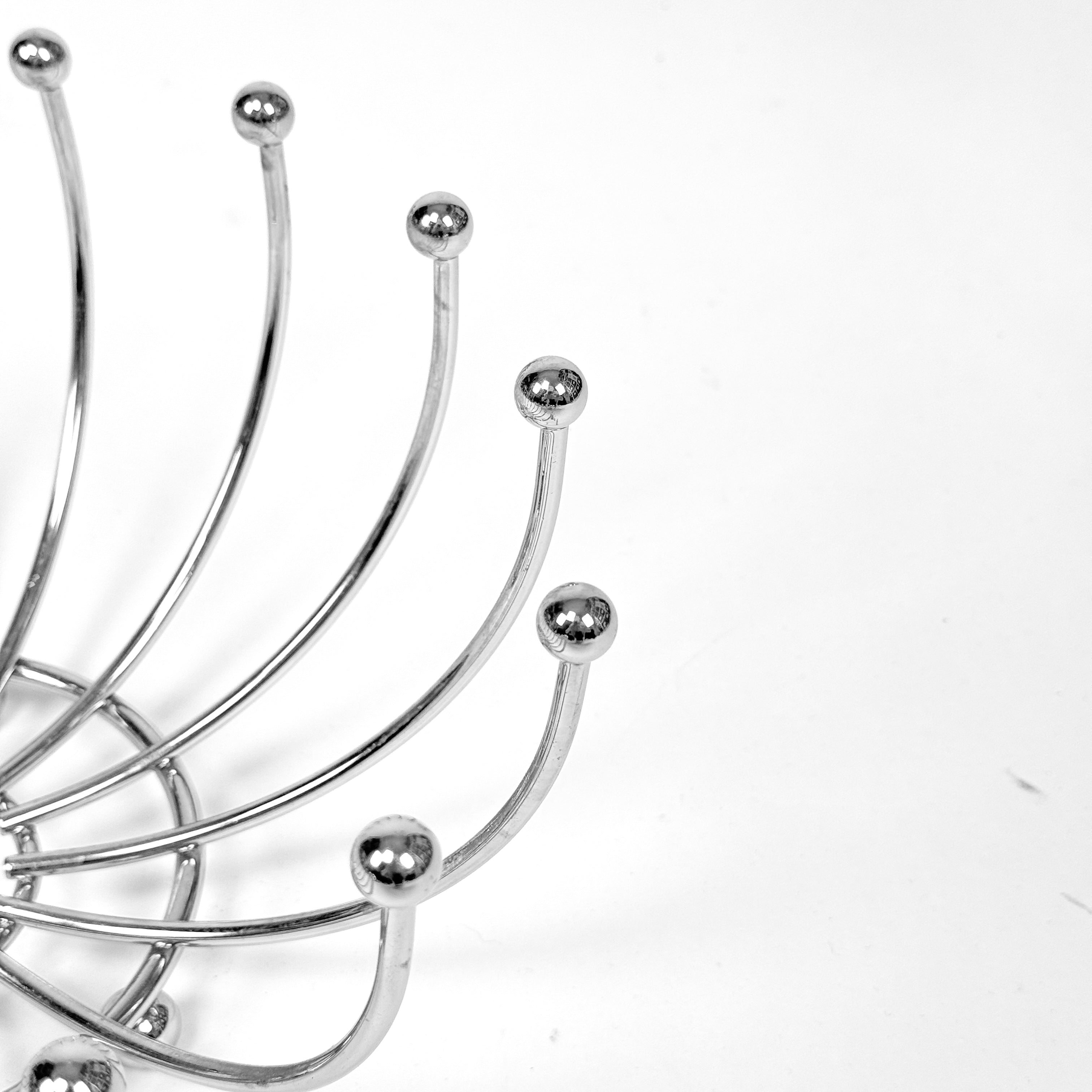 Space Age Chrome Fruit Bowl