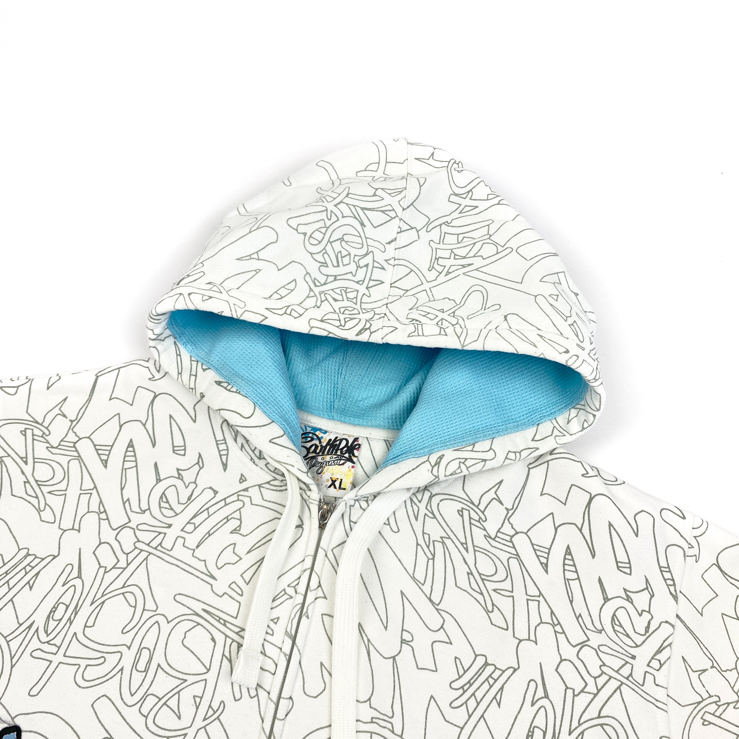 South Pole 90s Graffiti Zip Hoodie