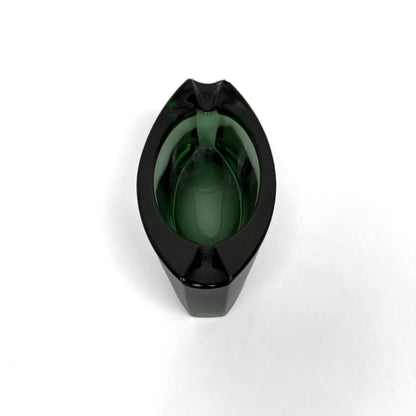 Crystal Green Glass Ash Tray