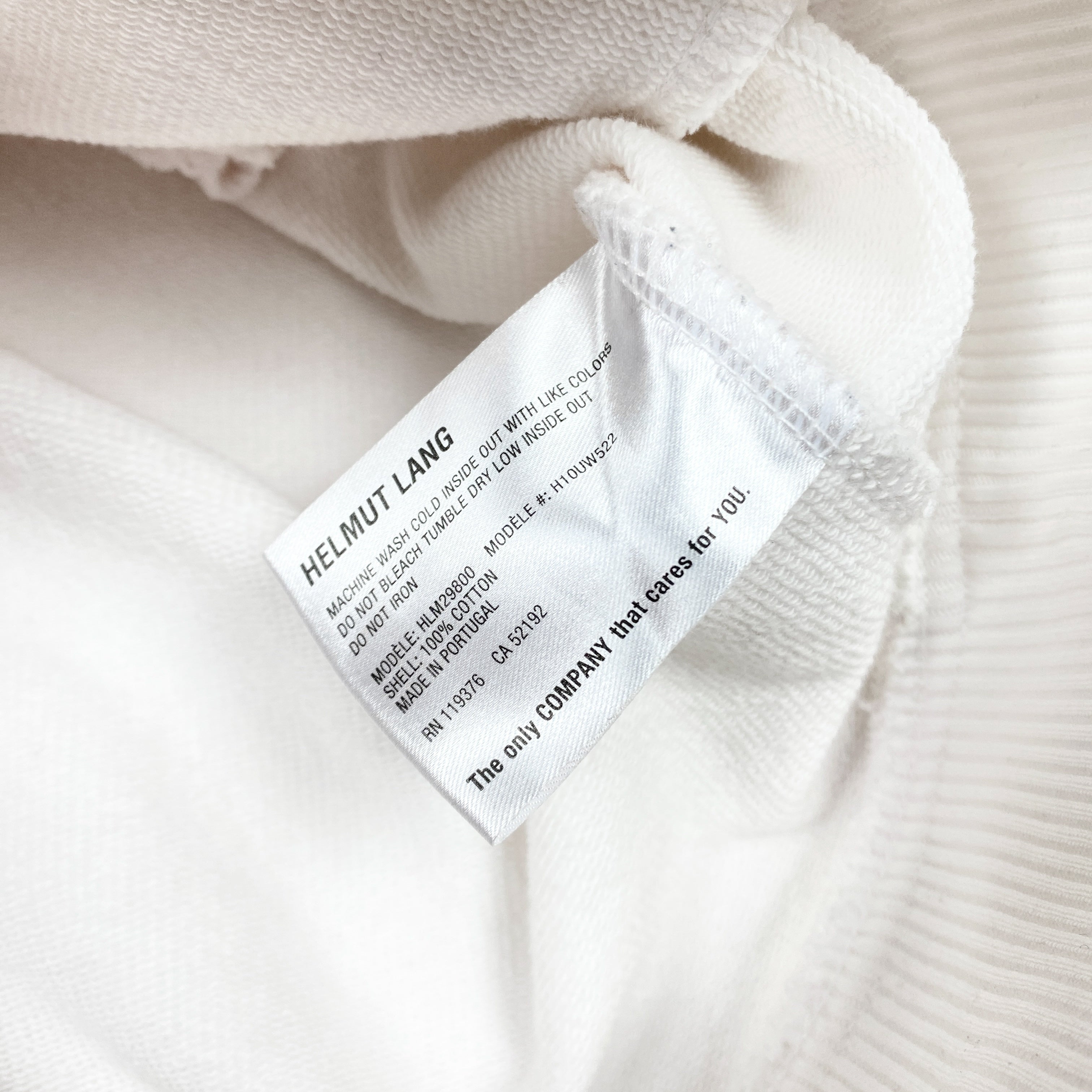 Helmut Lang Campaign Zip Hoodie