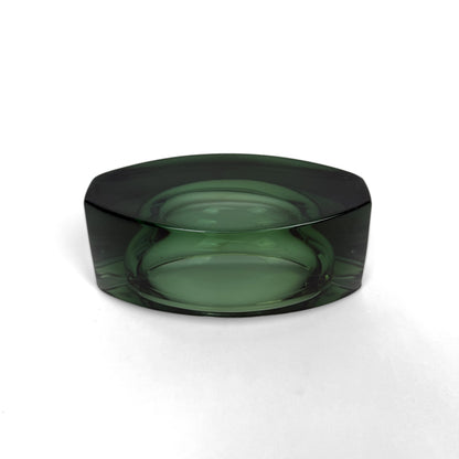 Crystal Green Glass Ash Tray