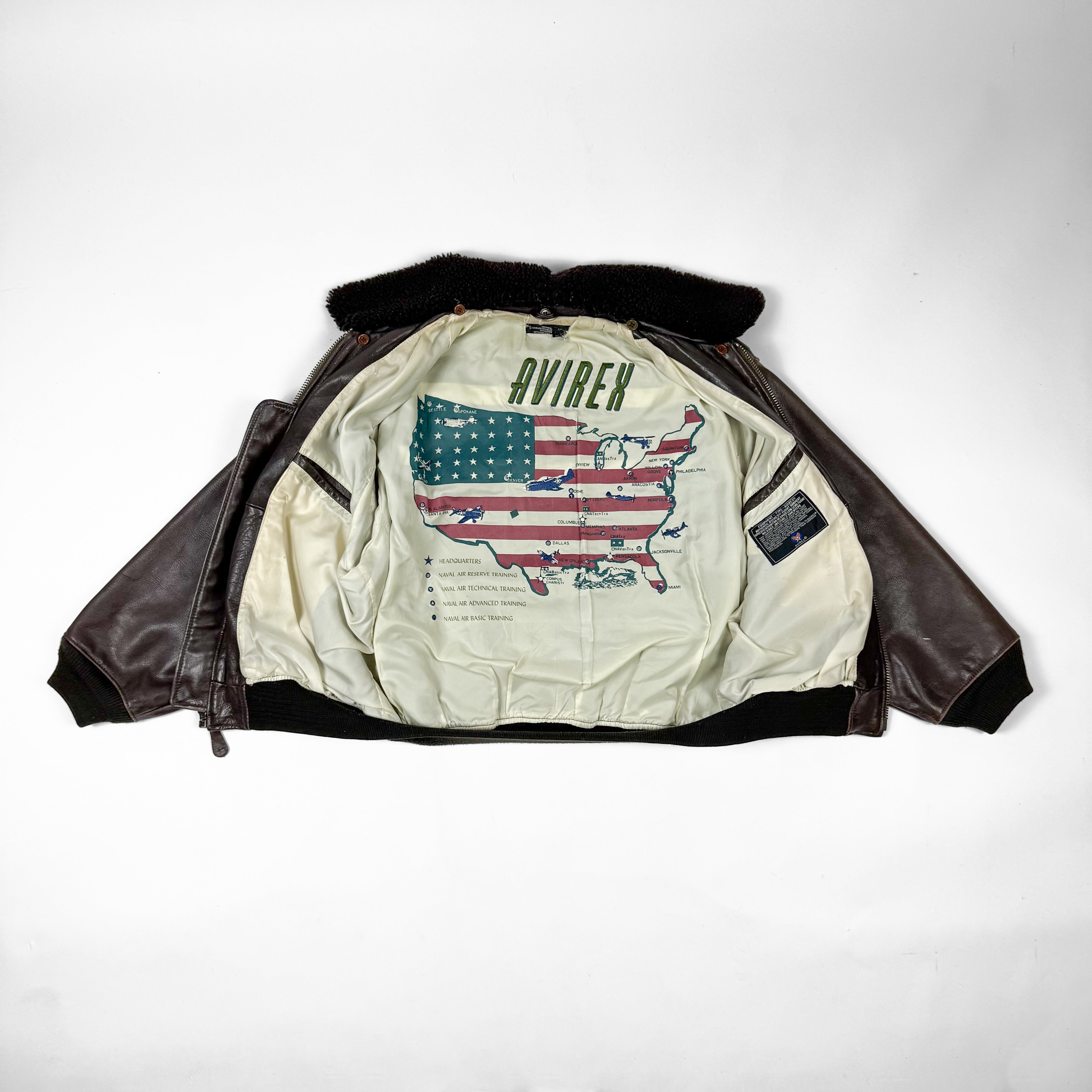 Avirex G-1 7823 Flight Bomber Leather Jacket