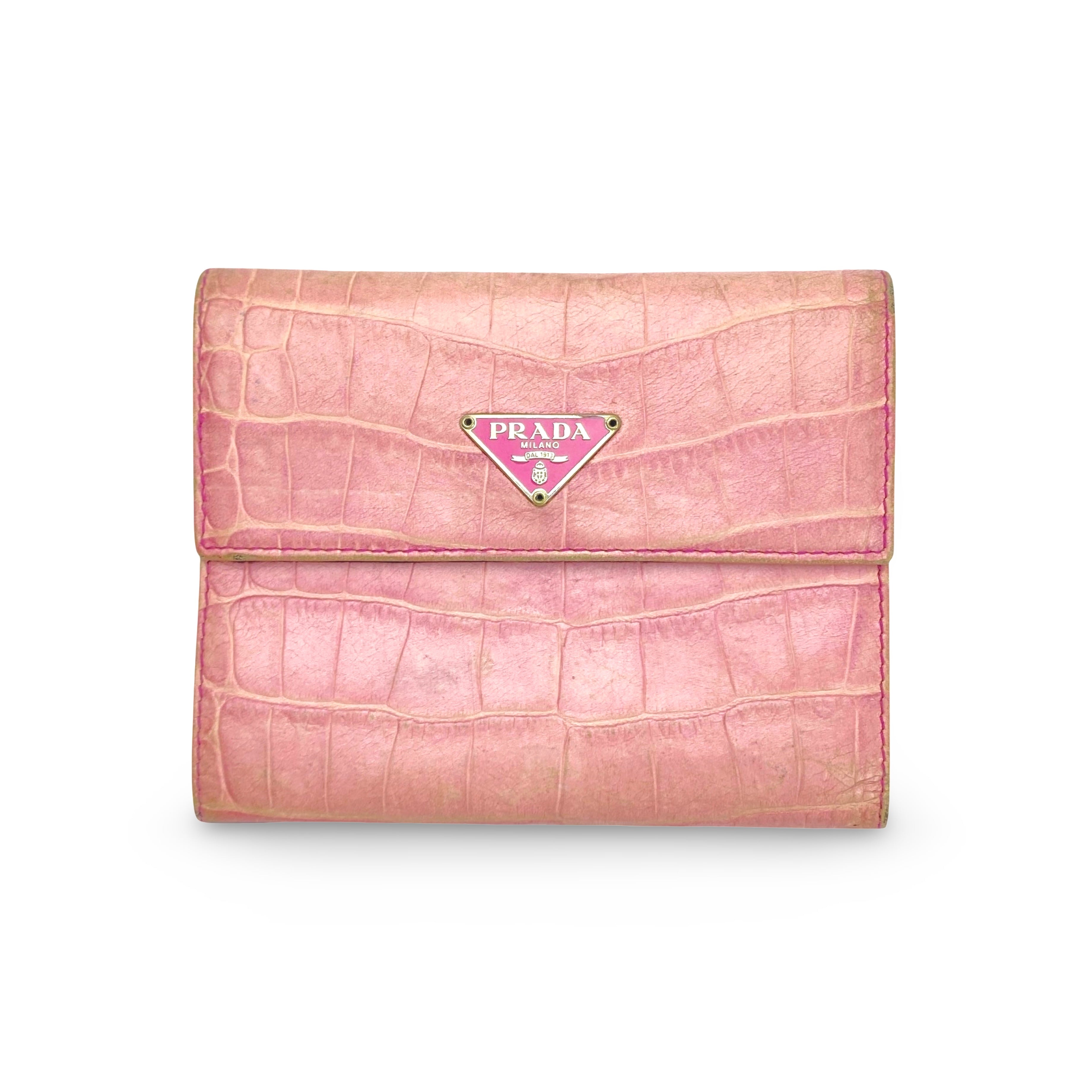 Prada Alligator Leather Wallet