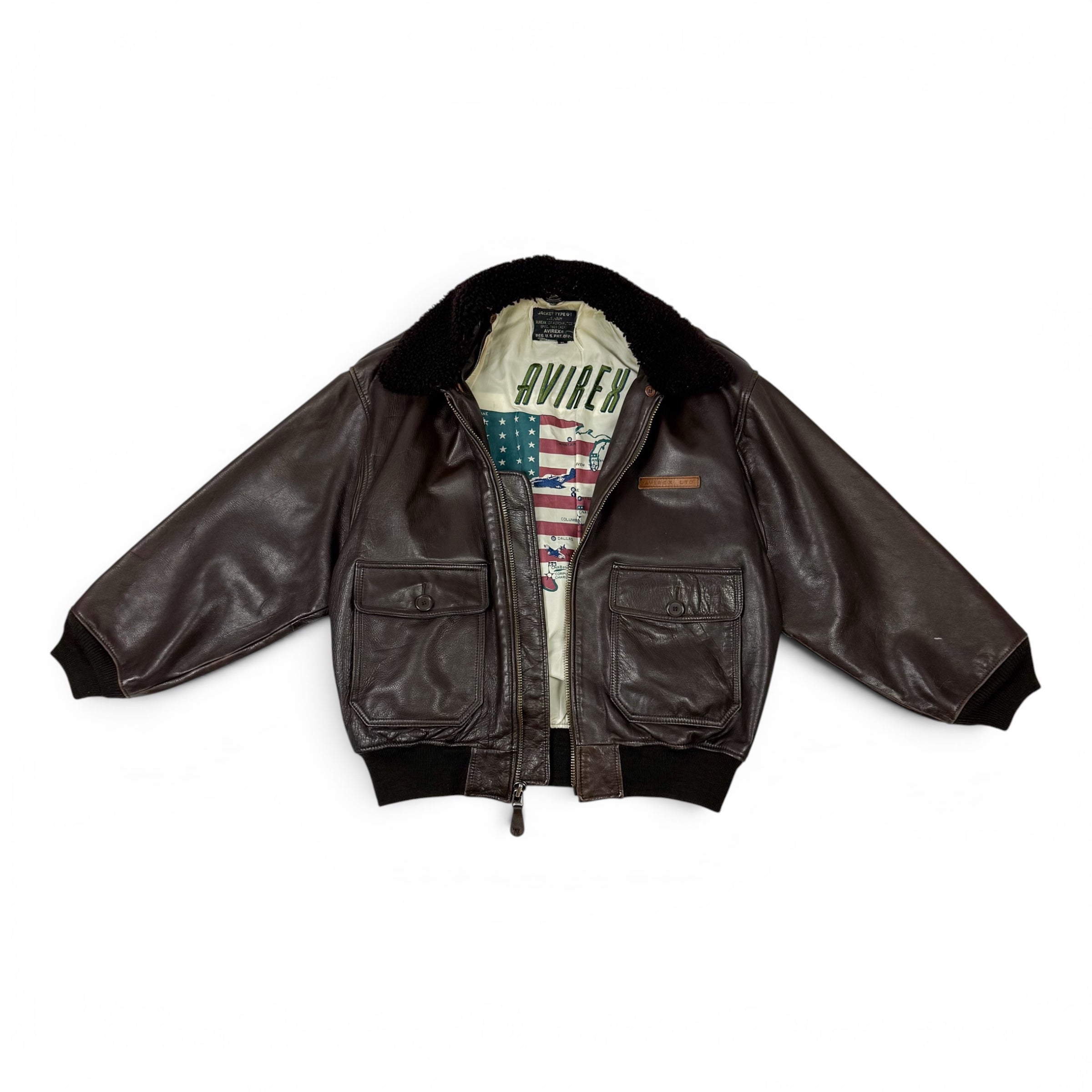 Avirex G-1 7823 Flight Bomber Leather Jacket