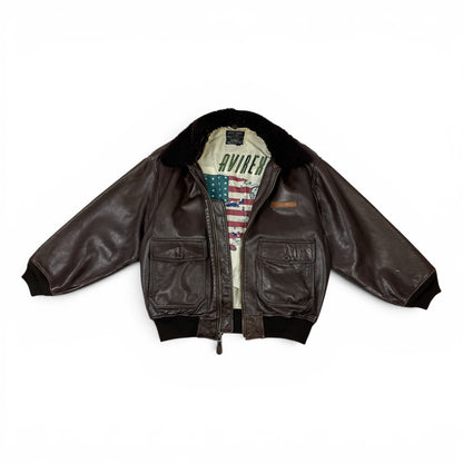 Avirex G-1 7823 Flight Bomber Leather Jacket