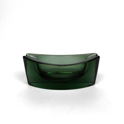 Crystal Green Glass Ash Tray