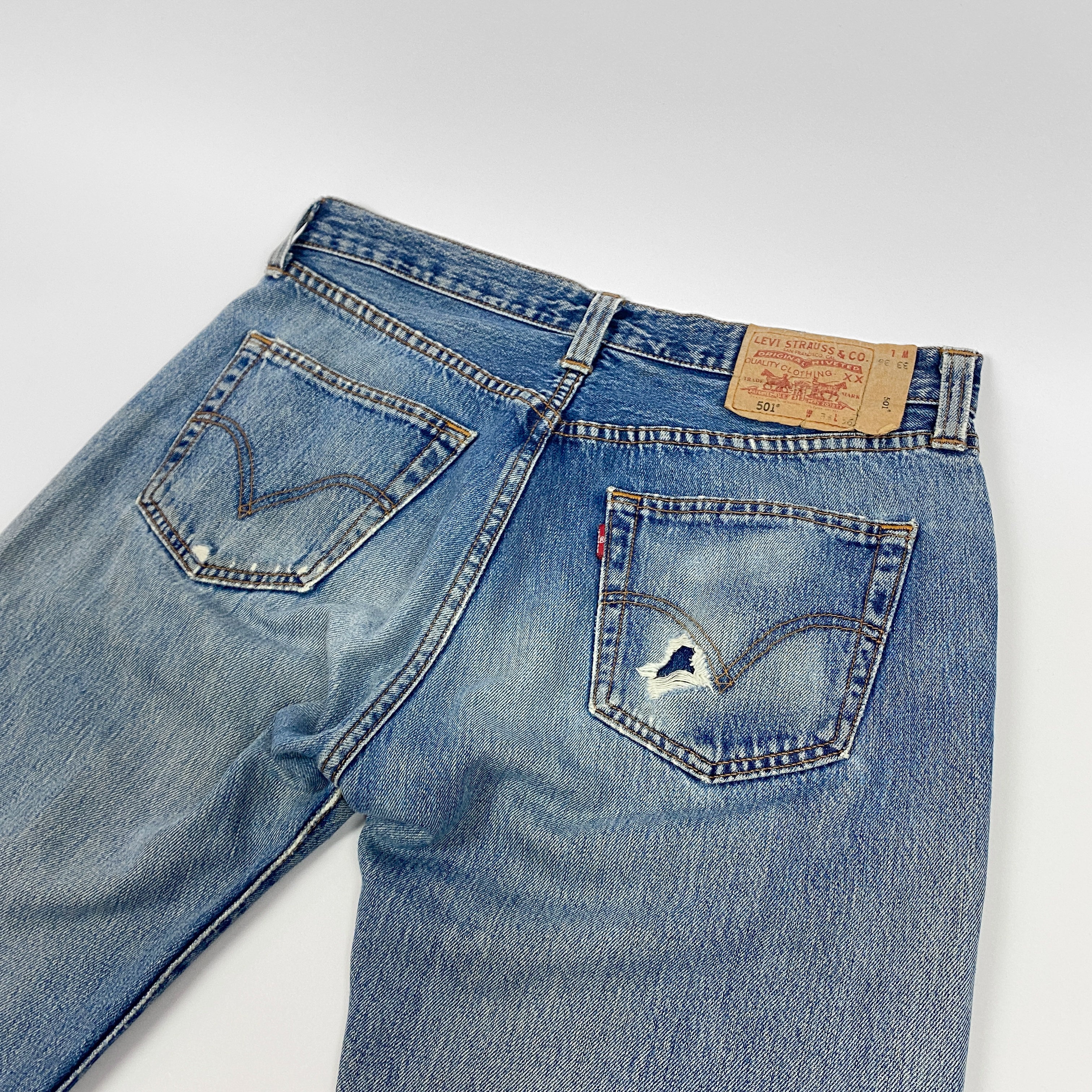Levi's Ripped Denim Jeans