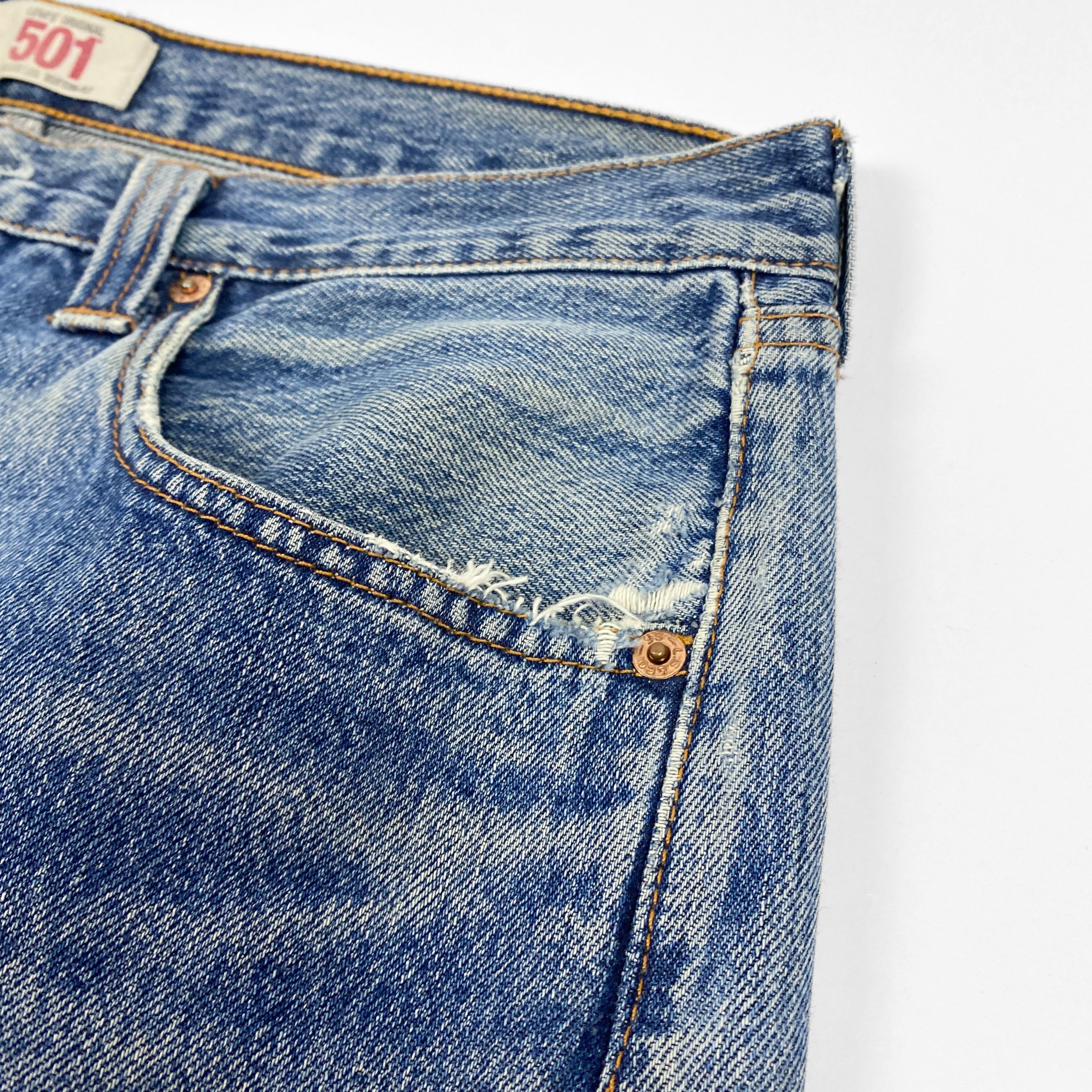 Levi's Ripped Denim Jeans