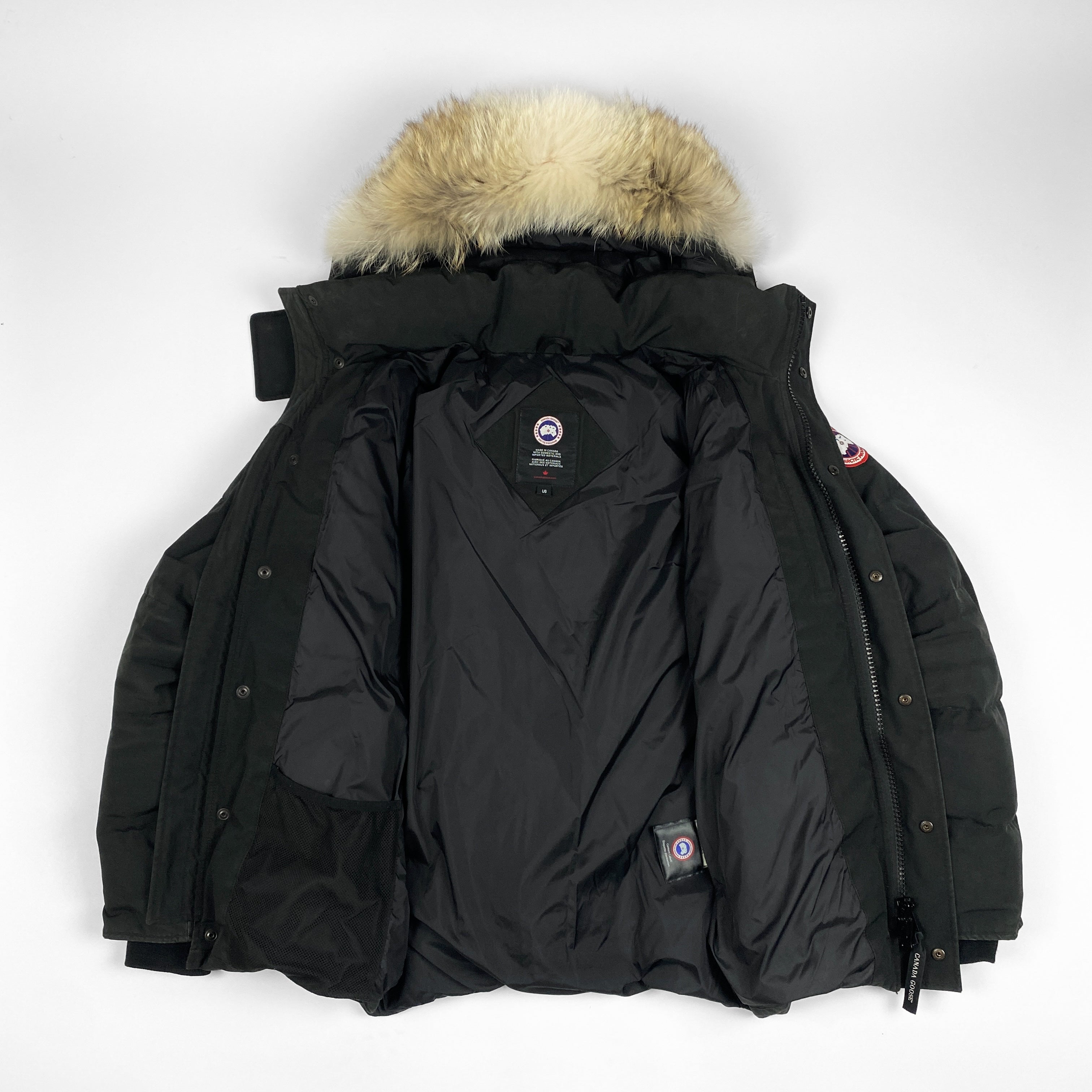 CANADA GOOSE Coyote Fur Puffer Winter Jacket