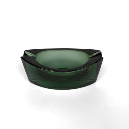 Crystal Green Glass Ash Tray