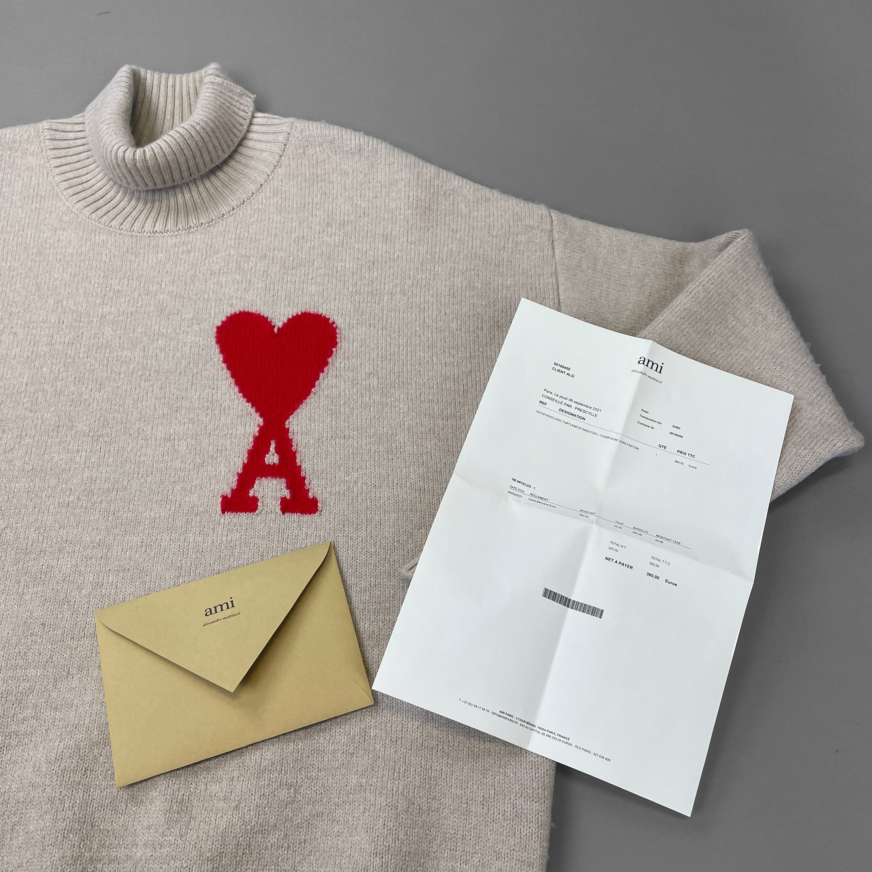 Ami Paris Rollkragen Pullover